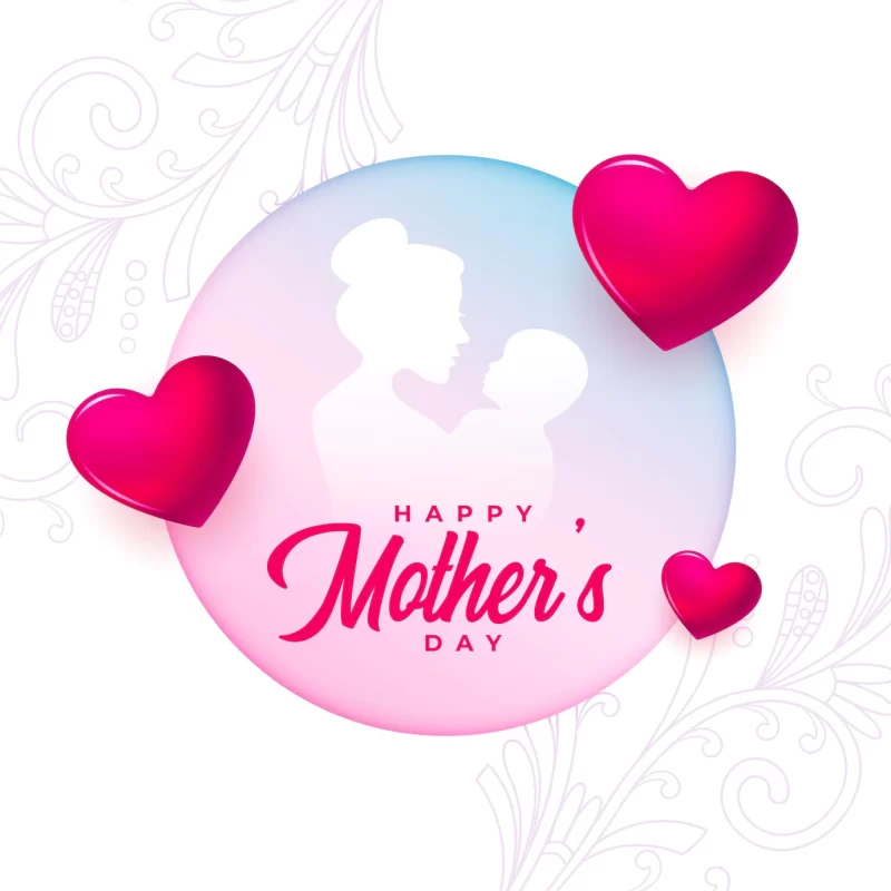 Attractive mothers day lovely card design vector illustration Free Vector