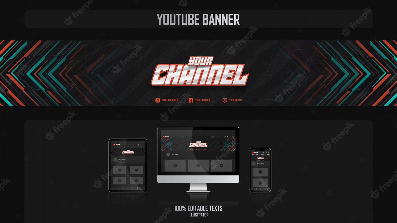 Banner Youtube Channel With Music Concept 145451 225