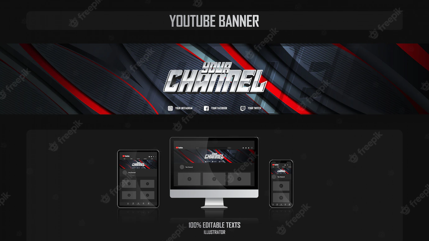 Banner Youtube Channel With Sport Concept 145451 232