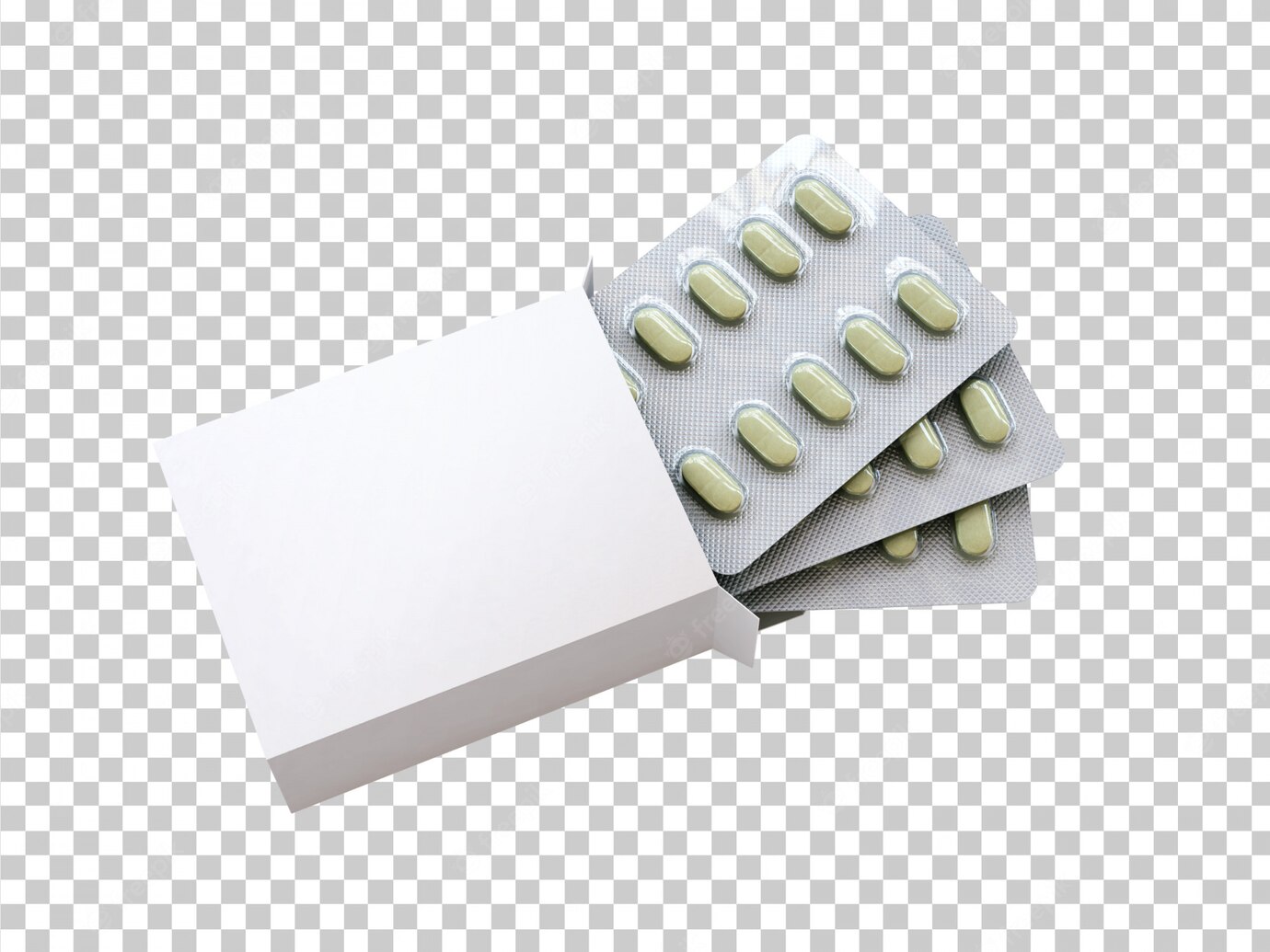 Blank Box With Drugs Blister 250435 494