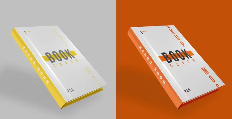 Book cover design mockup psd Free Psd