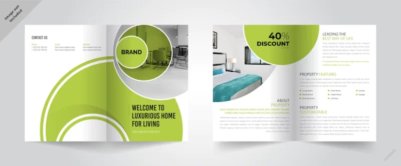 Brochure template Free Vector