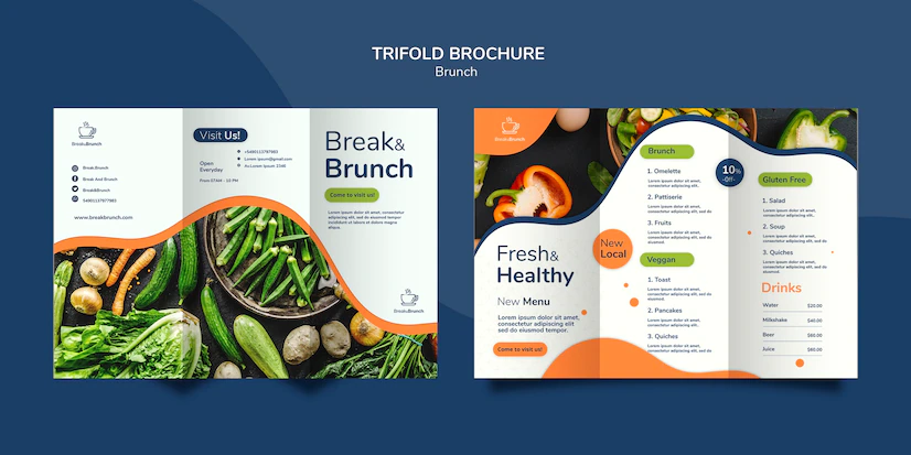 Brunch Theme Brochure Template Concept 23 2148437616