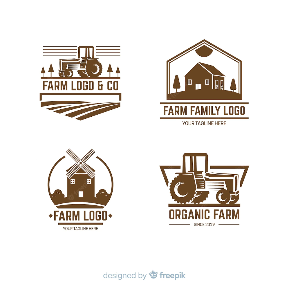 Collection Farm Logo Flat Style 52683 16688