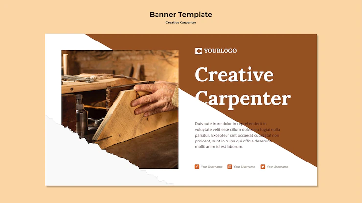 Creative Carpenter Banner Template 23 2148672795