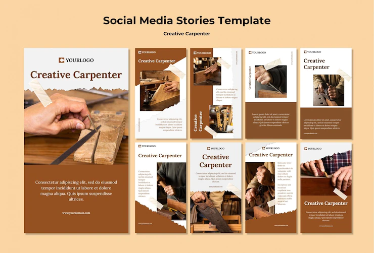 Creative Carpenter Social Media Stories Template 23 2148672789