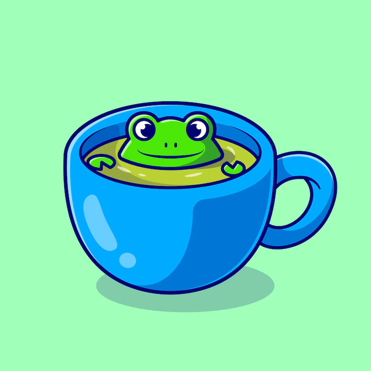 Cute Frog Green Tea Cartoon Vector Icon Illustration Animal Drink Icon Concept Isolated Premium Vector Flat Cartoon Style 138676 3694