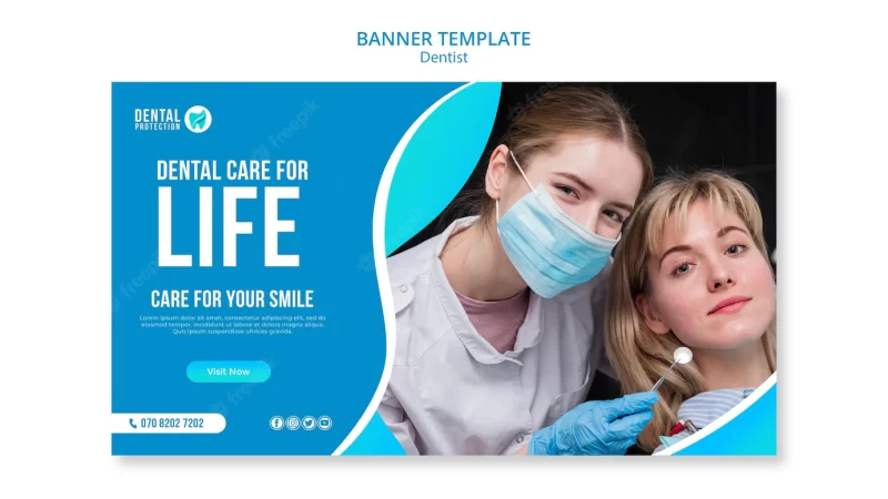 Dental care for life banner template Free Psd