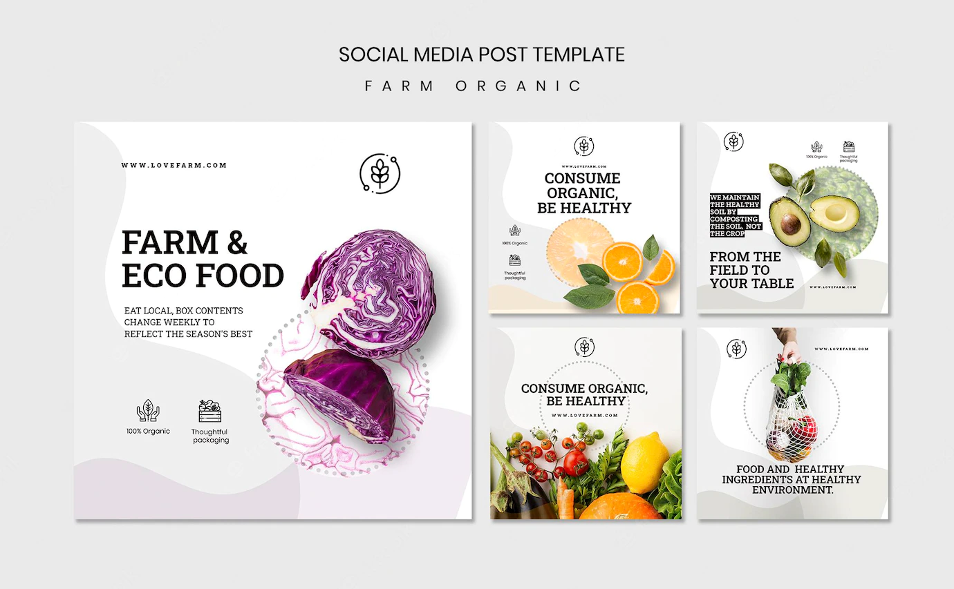 Farm Organic Social Media Post Template 23 2148696548