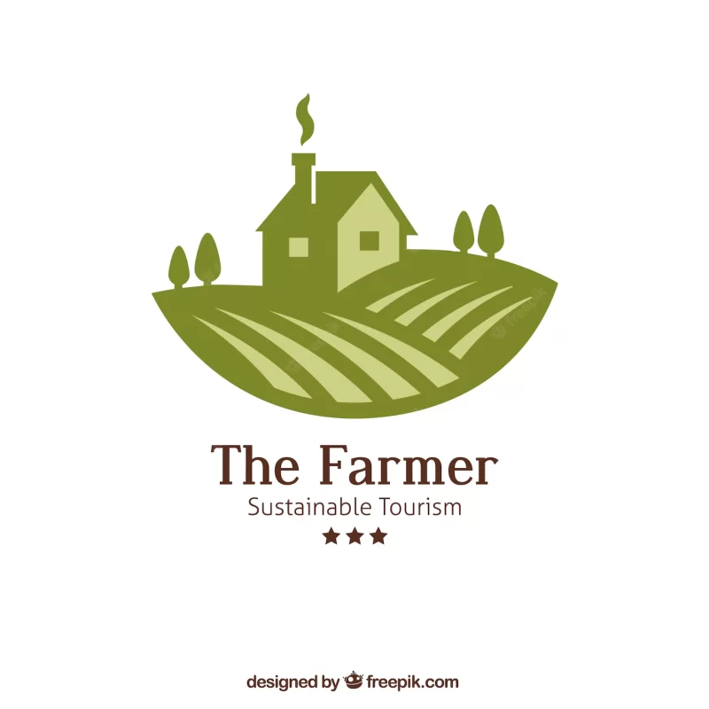 The farmer logo Free Vector