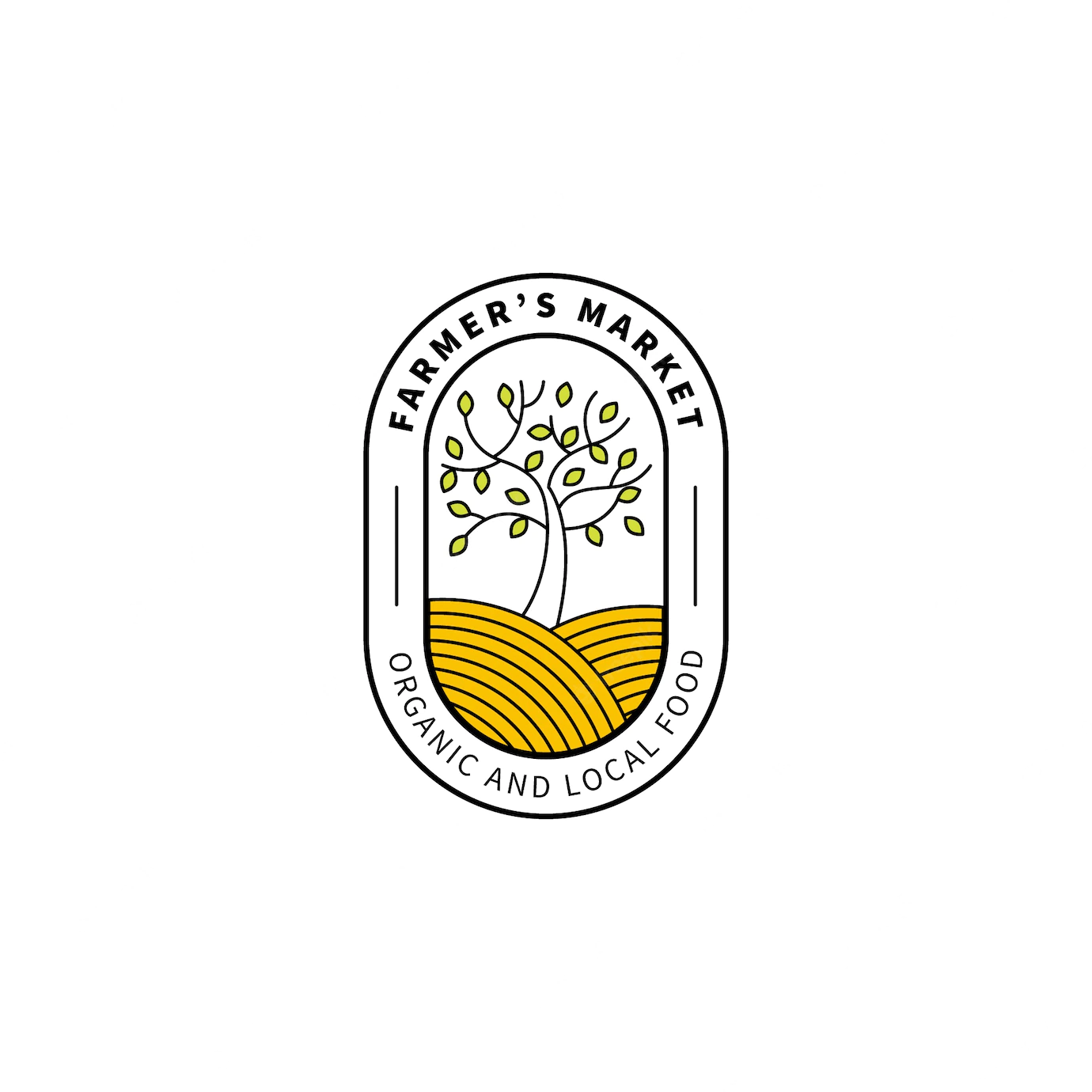 Flat Design Farmers Market Logo 23 2149325902