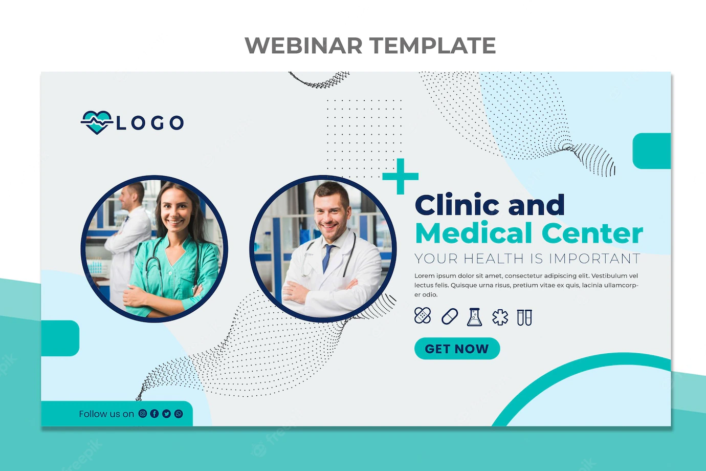 Flat Design Medical Center Webinar 23 2149097116