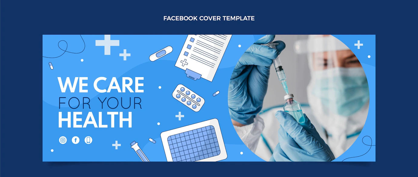 Flat Design Medical Facebook Cover 23 2149170022