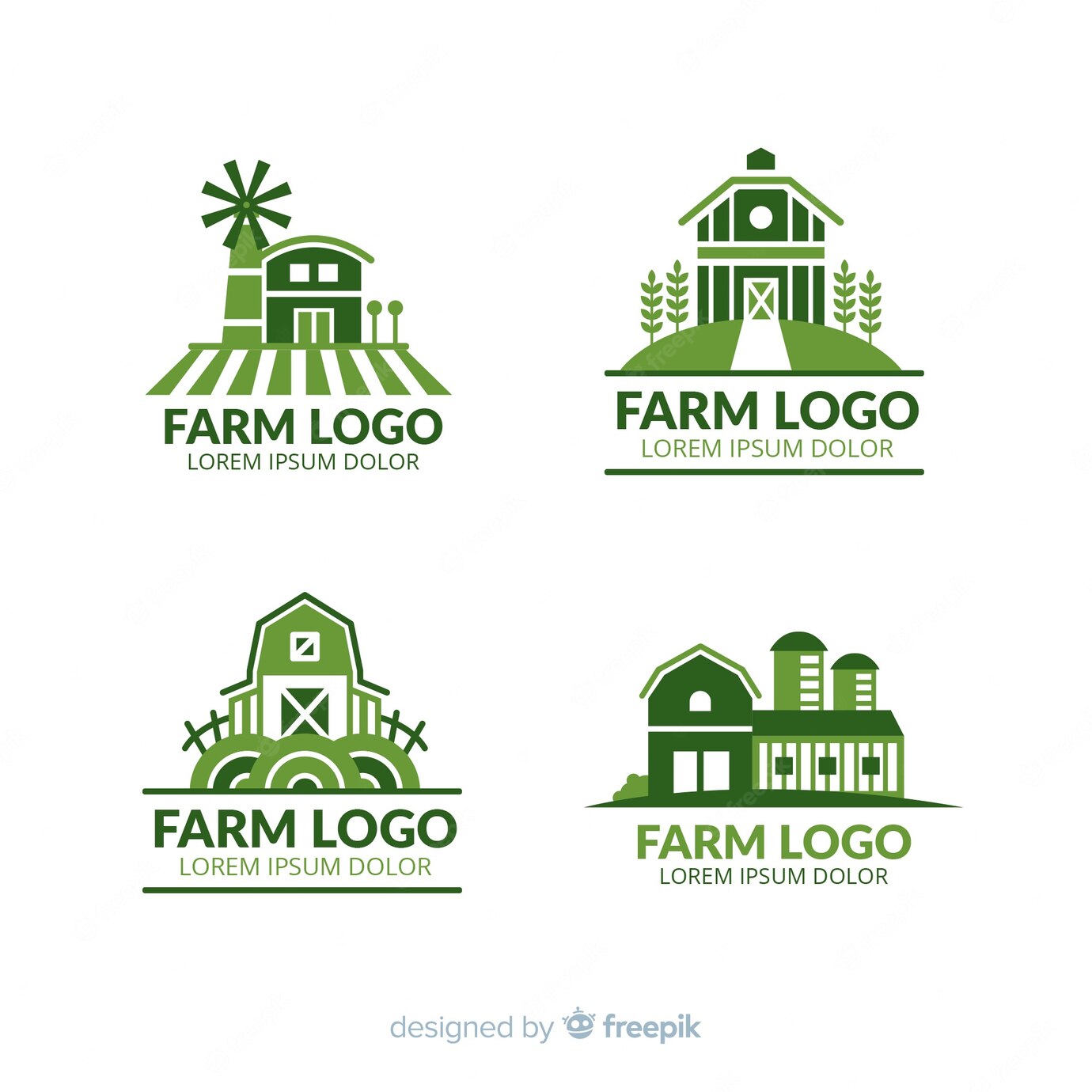 Flat Farm Logo Collection 23 2148180101