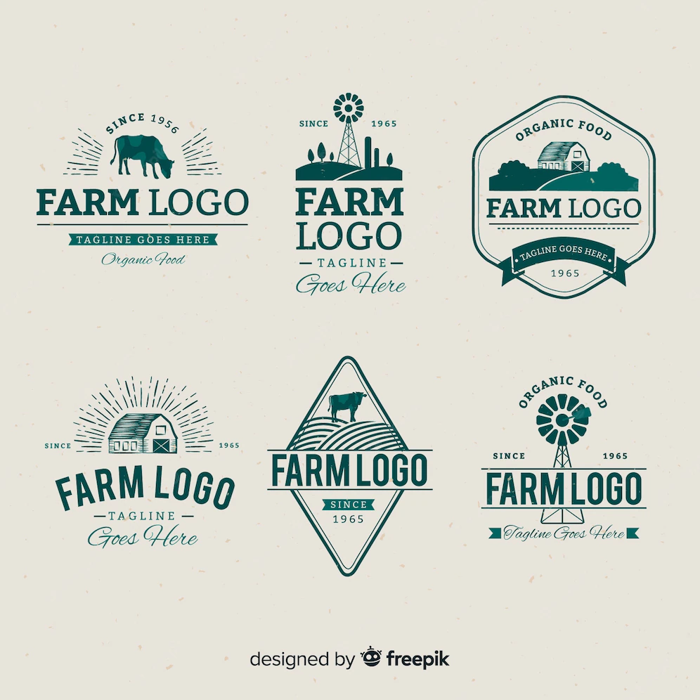 Flat Farm Logo Collection 52683 10938