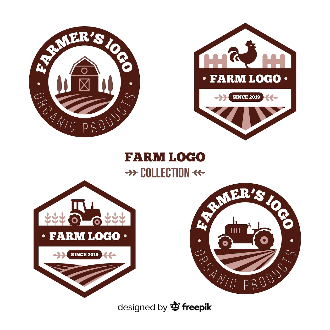 Flat Farm Logo Template Collection 52683 12481