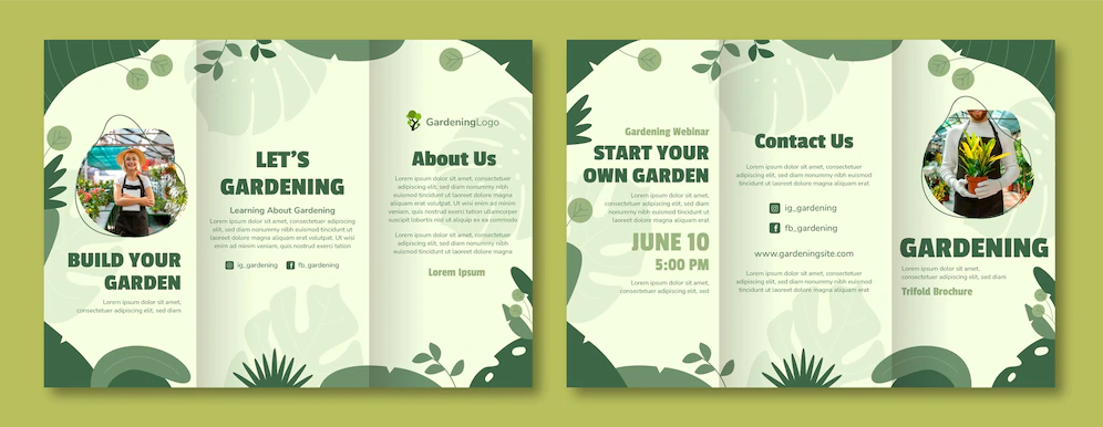 Flat Gardening Brochure Template 23 2149363439