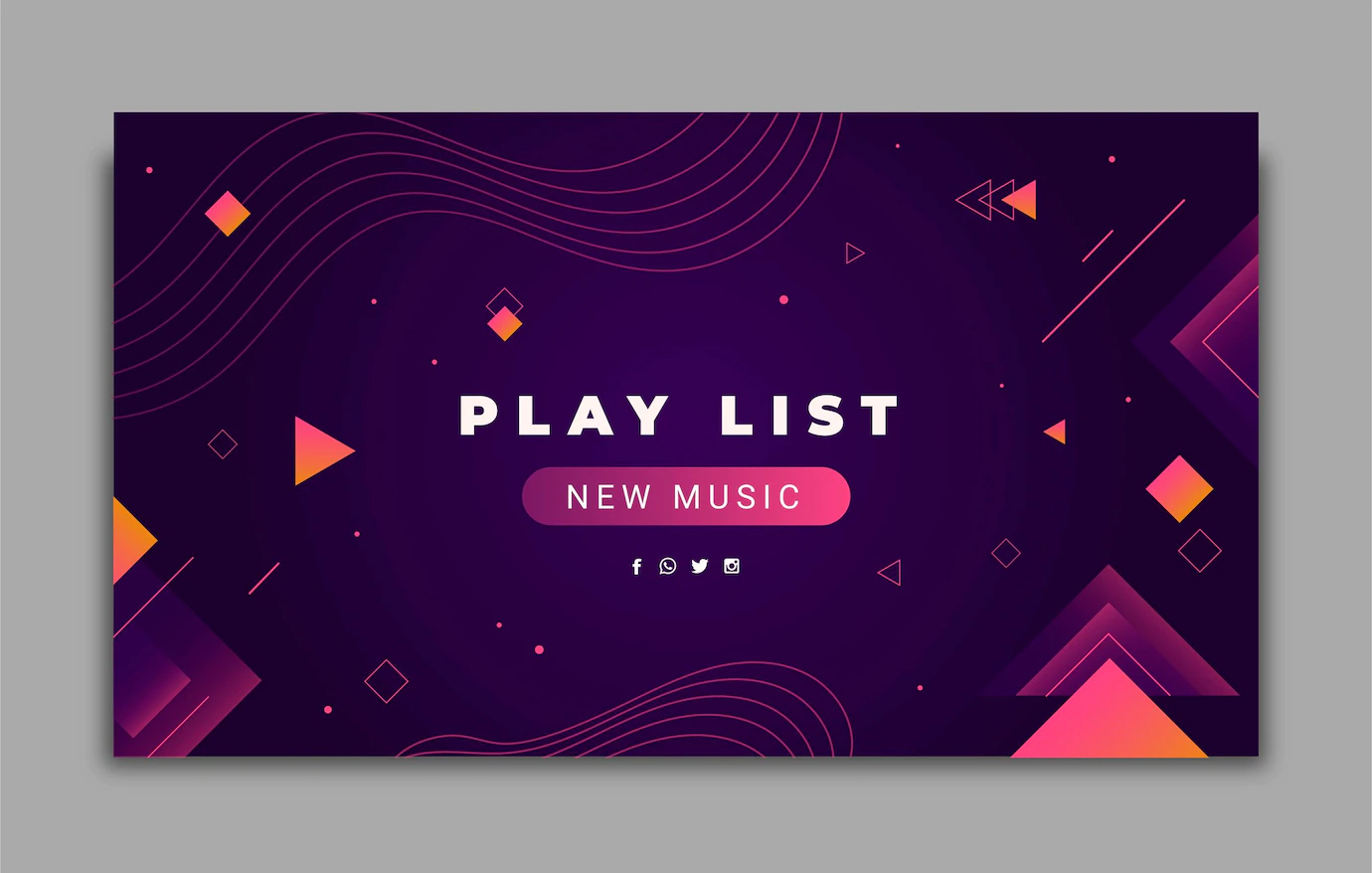 Flat Music Youtube Channel Art Template 23 2149029070