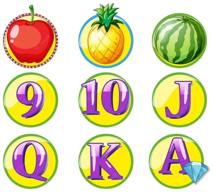 Game Token With Fruits Numbers 1308 18090