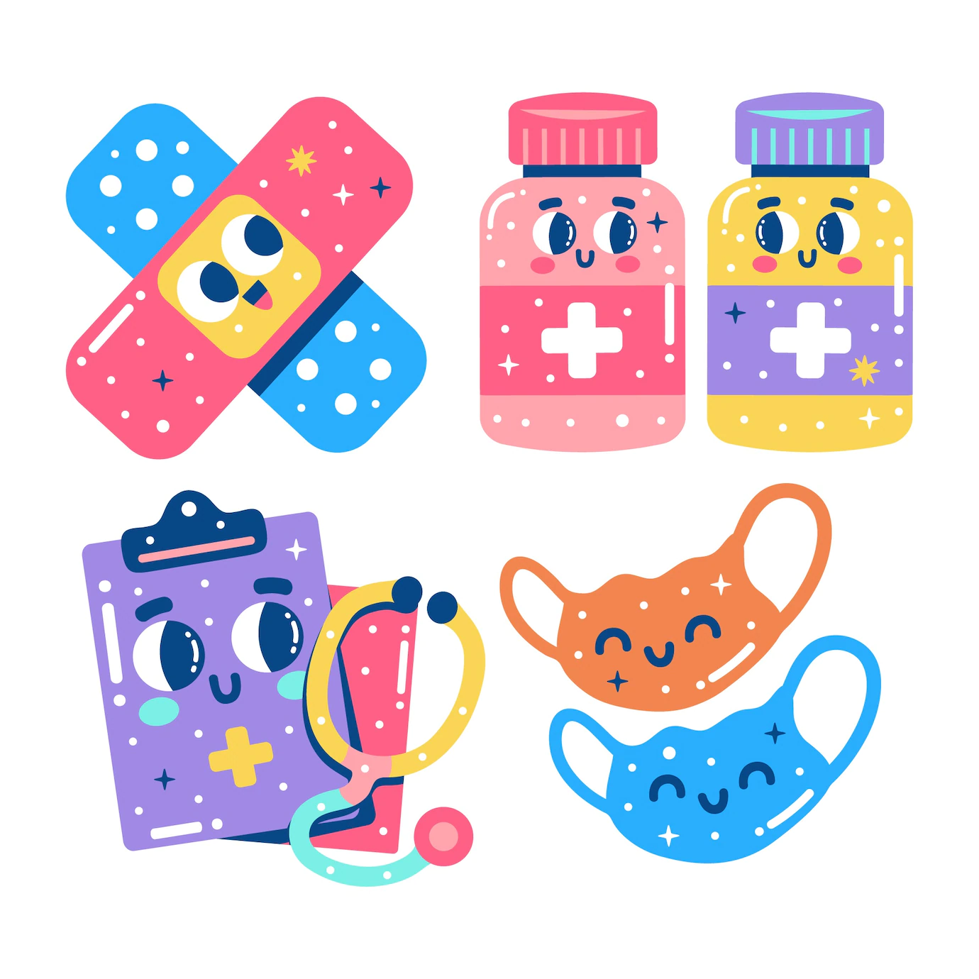 Glitzy Medical Health Stickers 23 2149373078