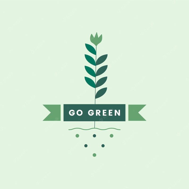 Go green for the environment icon Free Vector