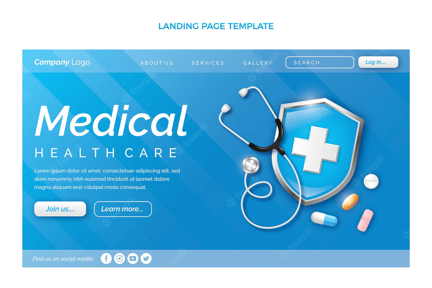 Gradient Medical Landing Page Template 23 2149149349