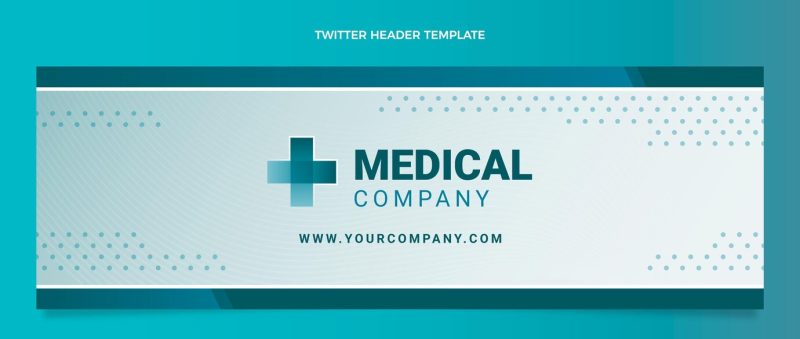 Gradient medical twitter header Free Vector Gradient medical twitter header Free Vector