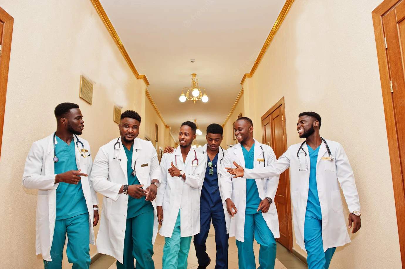 Group Male African Medical Students College 627829 357