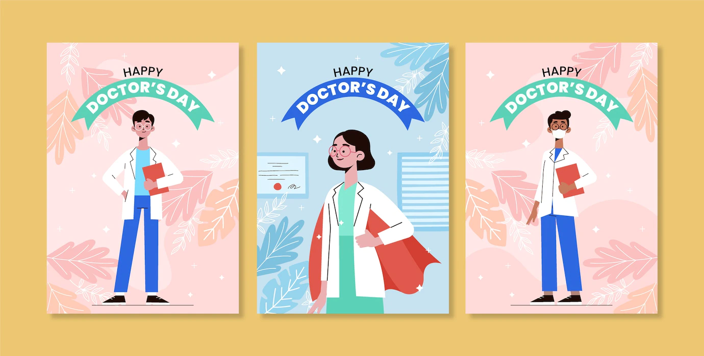 Hand Drawn National Doctor S Day Card Pack 23 2149415026