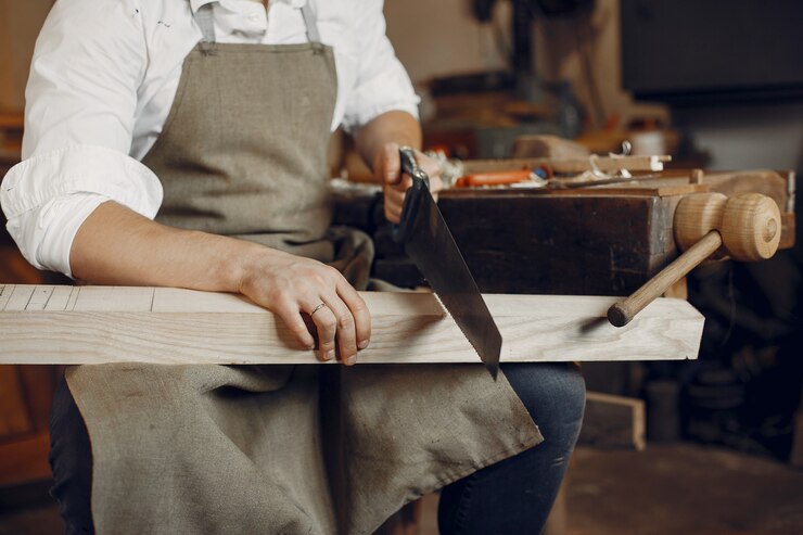 Handsome Carpenter Working With Wood 1157 26125