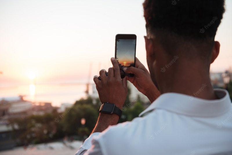 Handsome young African man in early morning Free Photo