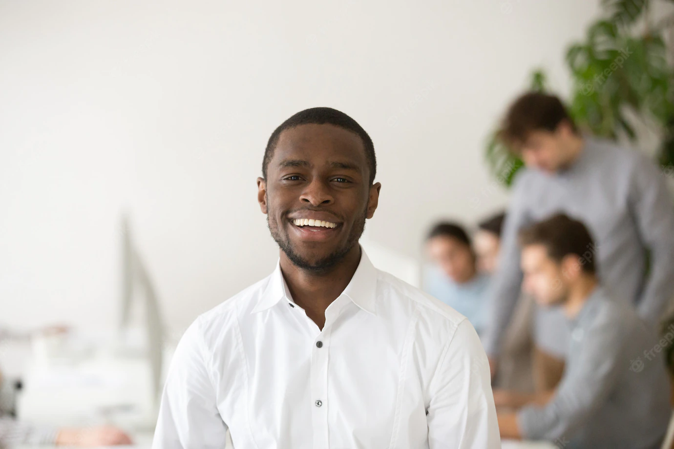 Happy African American Professional Manager Smiling Looking Camera Headshot Portrait 1163 5134