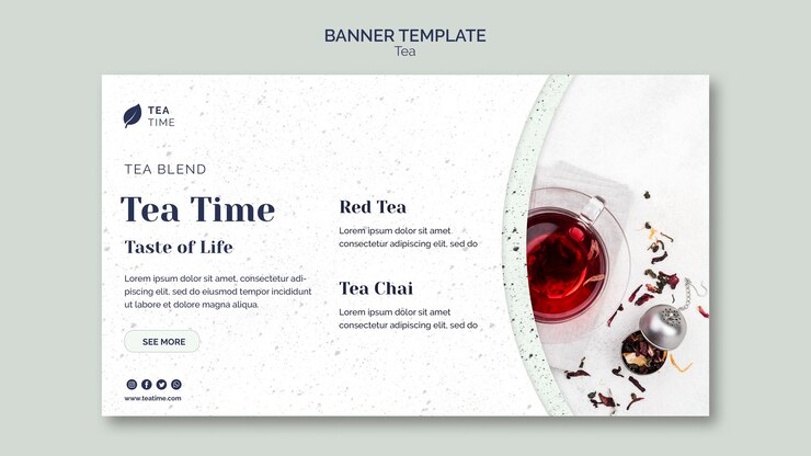 Horizontal Banner Tea Time 23 2148644348