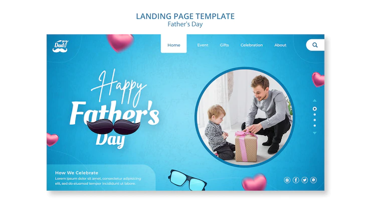 Landing Page Template Father S Day Celebration 23 2149397293