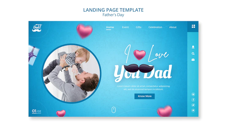 Landing Page Template Father S Day Celebration 23 2149397294