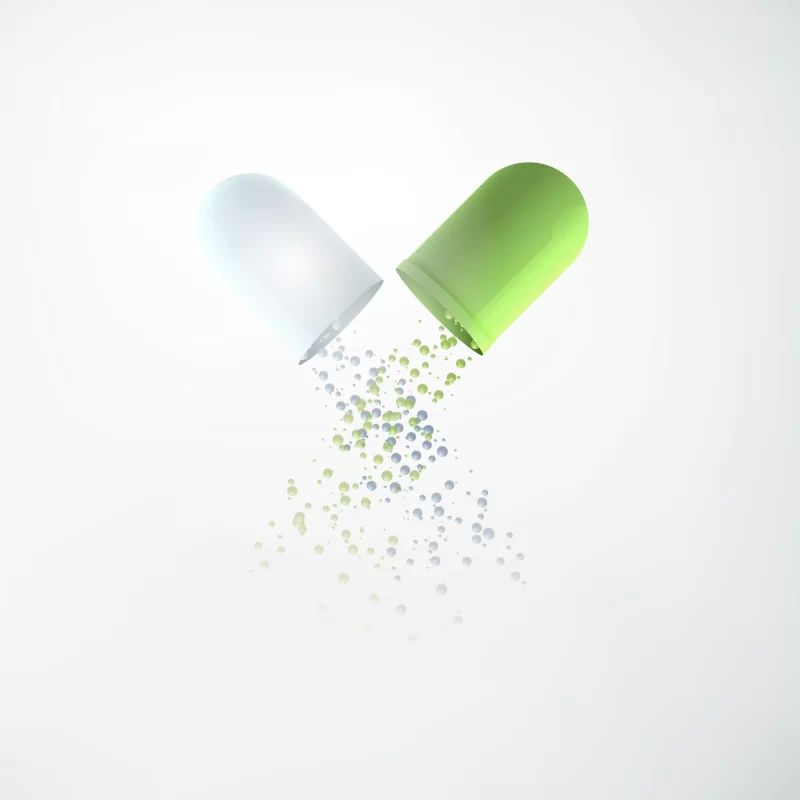 Light medicine concept with realistic medical opened capsule pill and falling out small balls isolated Free Vector Light medicine concept with realistic medical opened capsule pill and falling out small balls isolated Free Vector