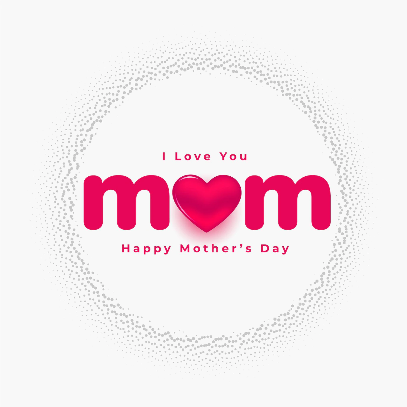 Love You Mom Mothers Day Beautiful Card Design 1017 31652