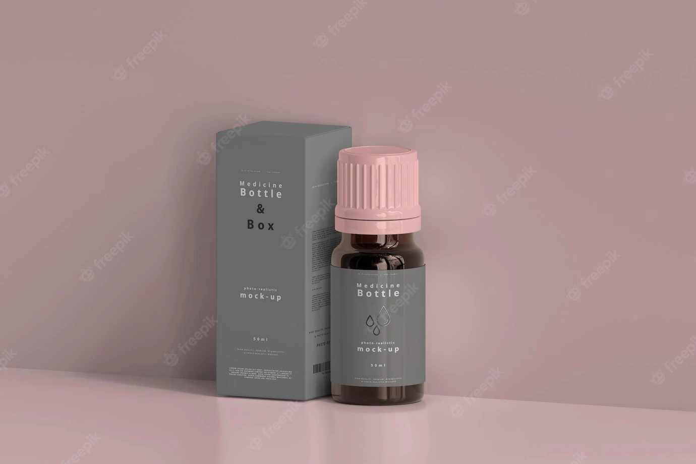 Medicine Bottle Box Mockup 358694 593