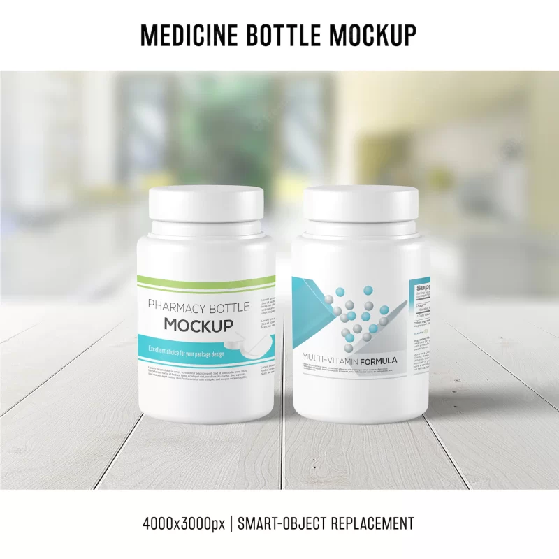 Medicine bottle mockup Free Psd Medicine bottle mockup Free Psd