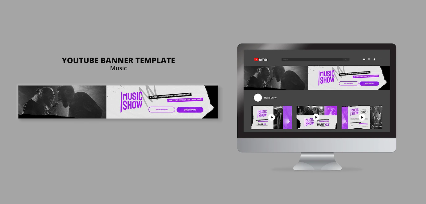 Music Show Youtube Banner Design Template 23 2149081337