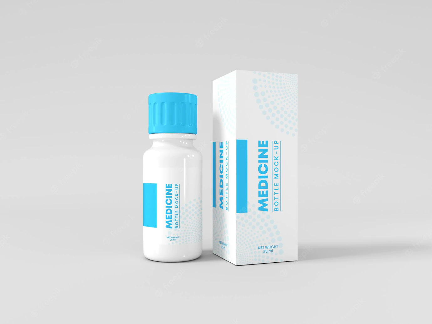 Plastic Medicine Bottle With Box Mockup 439185 2577