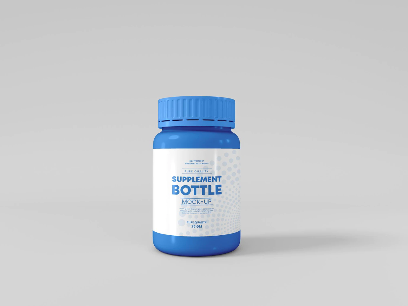 Plastic Supplement Bottle Mockup 439185 2583