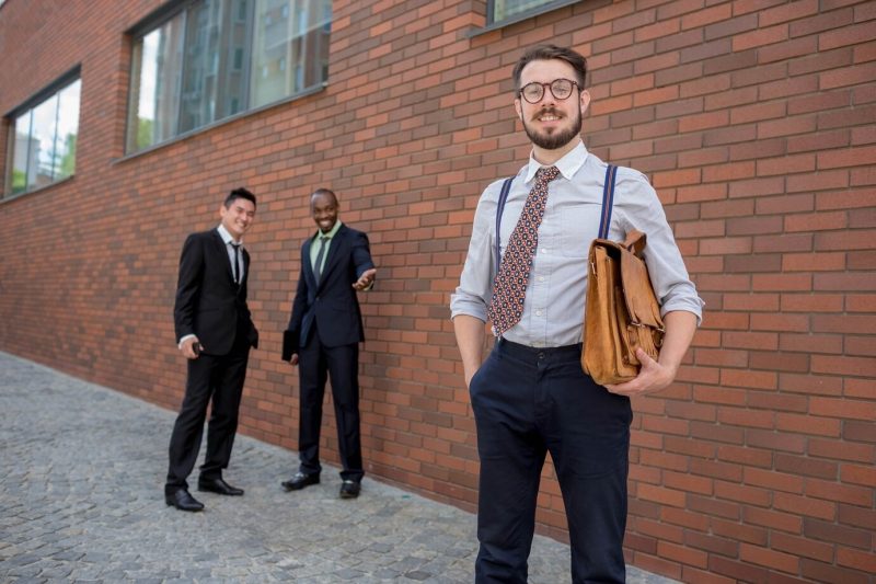 Portrait of multi ethnic business team Free Photo