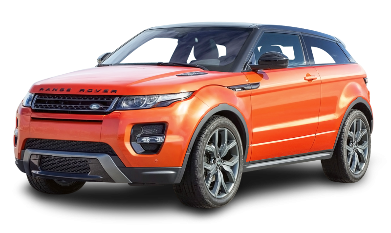 Range Rover Evoque Orange Car Download Transparent PNG