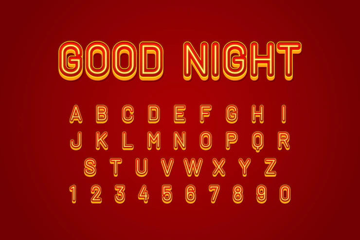 Realistic broadway font or text effect Free Vector