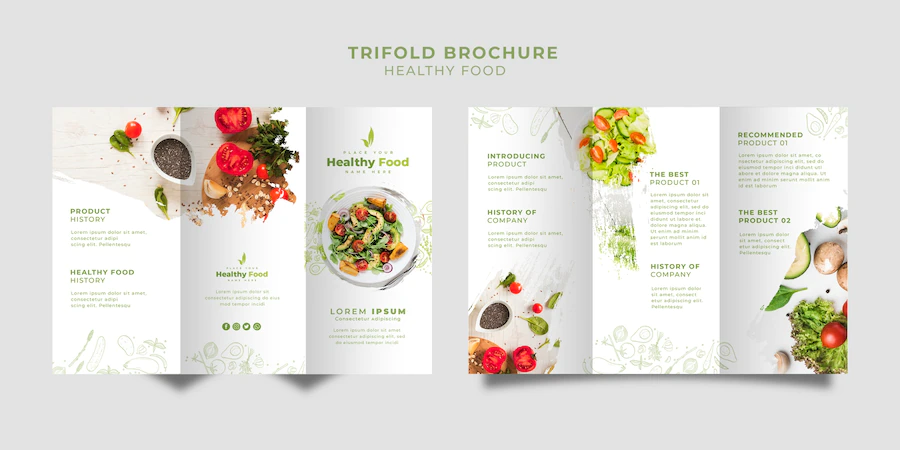 Restaurant Trifold Brochure Set Template 23 2148409726