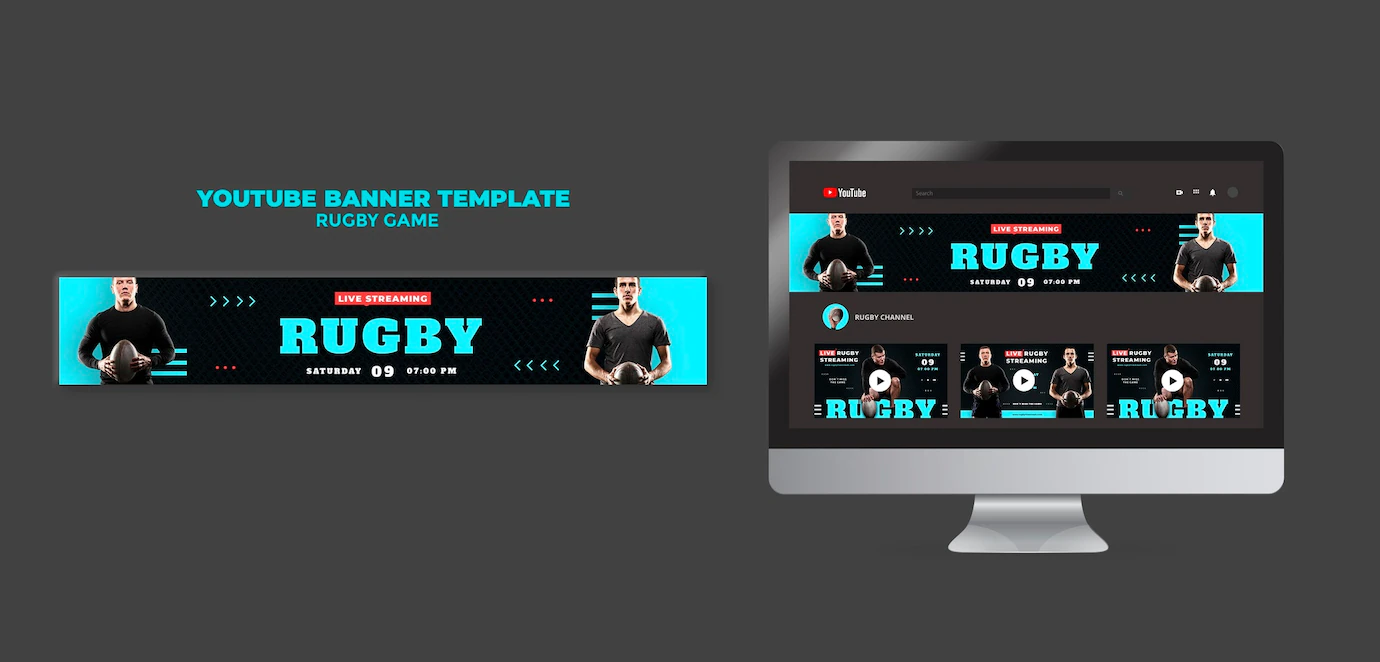 Rugby Game Youtube Banner Design Template 23 2149091830