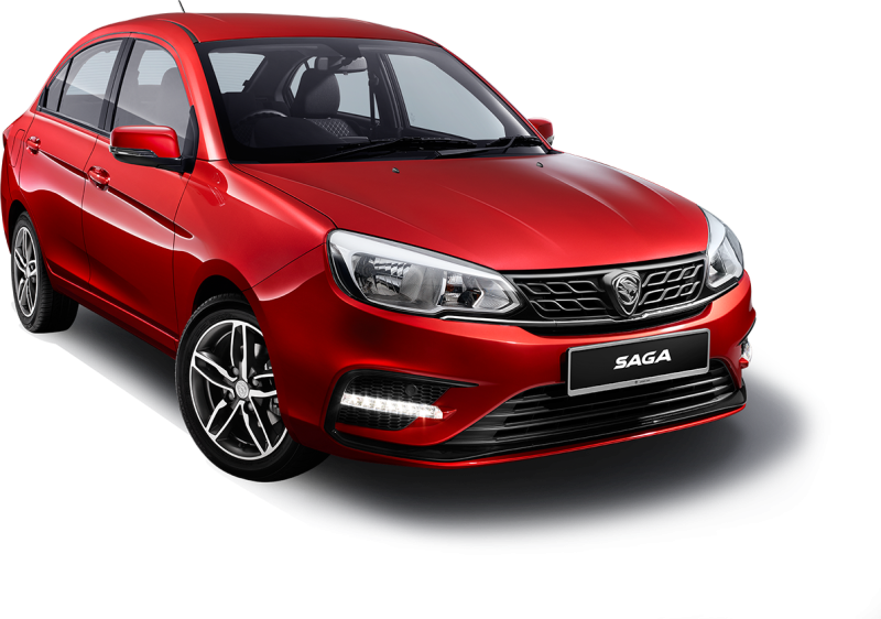 Saga red car PNG free image download