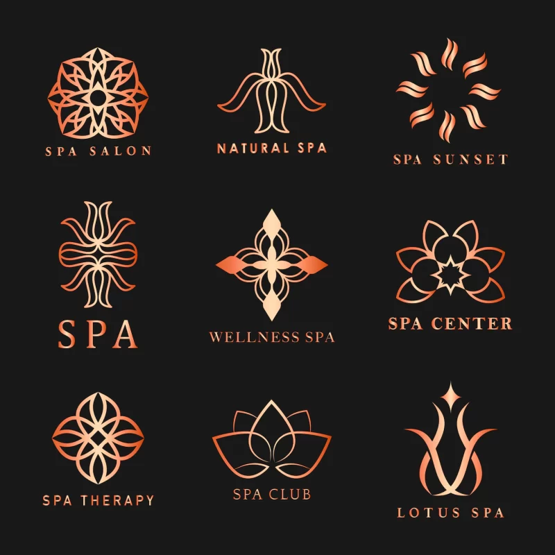 Set of spa logo Free Vector