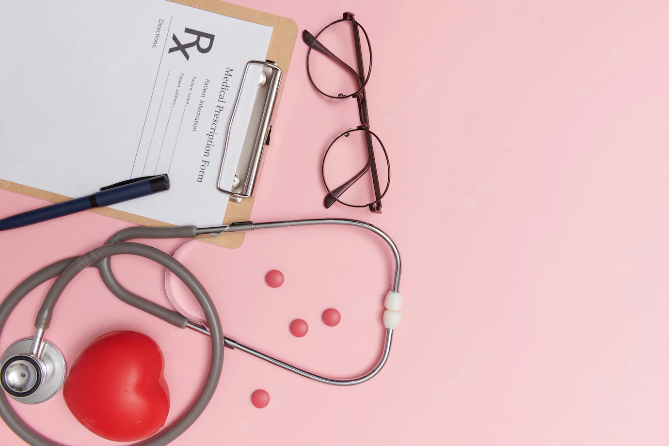Stethoscope With Heart Stethoscope Red Heart Wooden Table Hospital Life Insurance Concept World Heart Health Day Idea Medicine Pharmacy Concept Empty Medical Form Ready Be Used 1150 44763